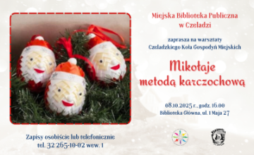 Mikołaje metodą karczochową  -  warsztaty rękodzieła